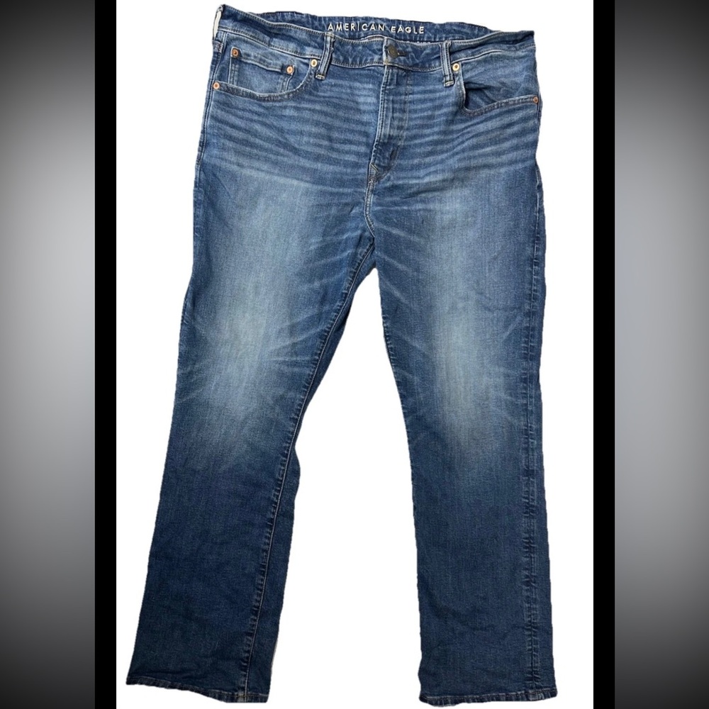 American Eagle Jeans Men's 38x30 Classic Bootcut Airflex+ Dark Wash Normcore